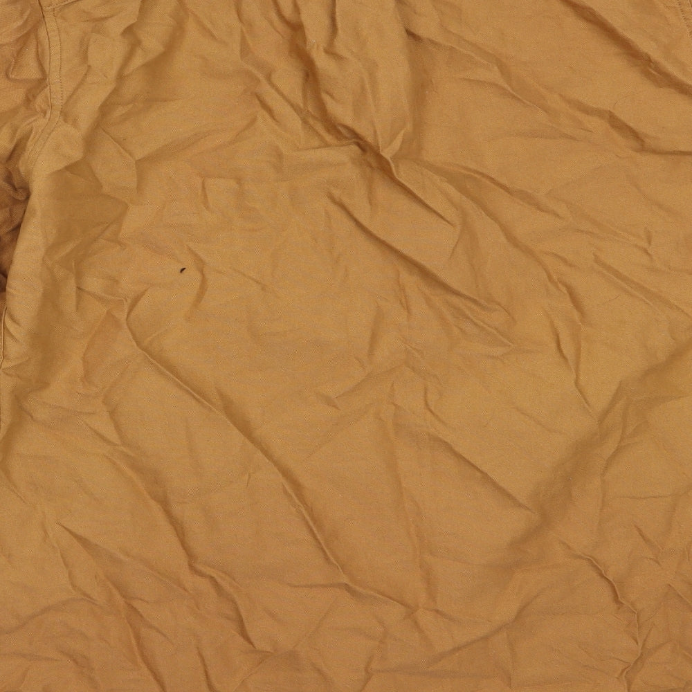 NEXT Mens Beige  Cotton  Button-Up Size L Collared