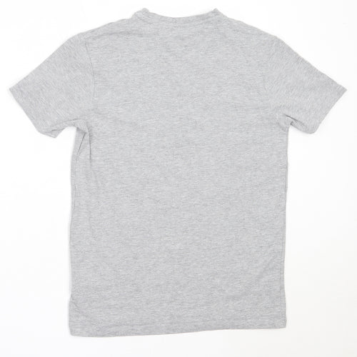 Primark Womens Grey  Cotton Basic T-Shirt Size XS Round Neck