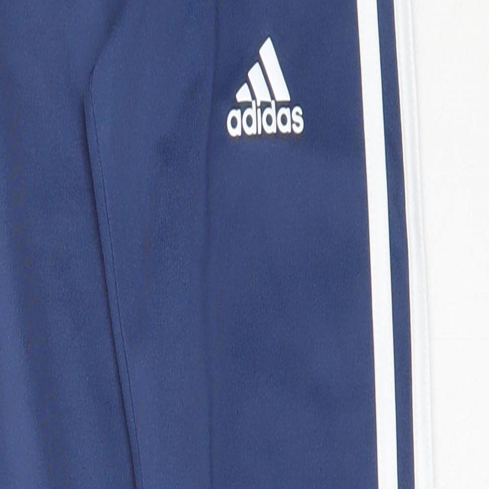 adidas Girls Blue  Polyester Capri Trousers Size 9-10 Years  Regular