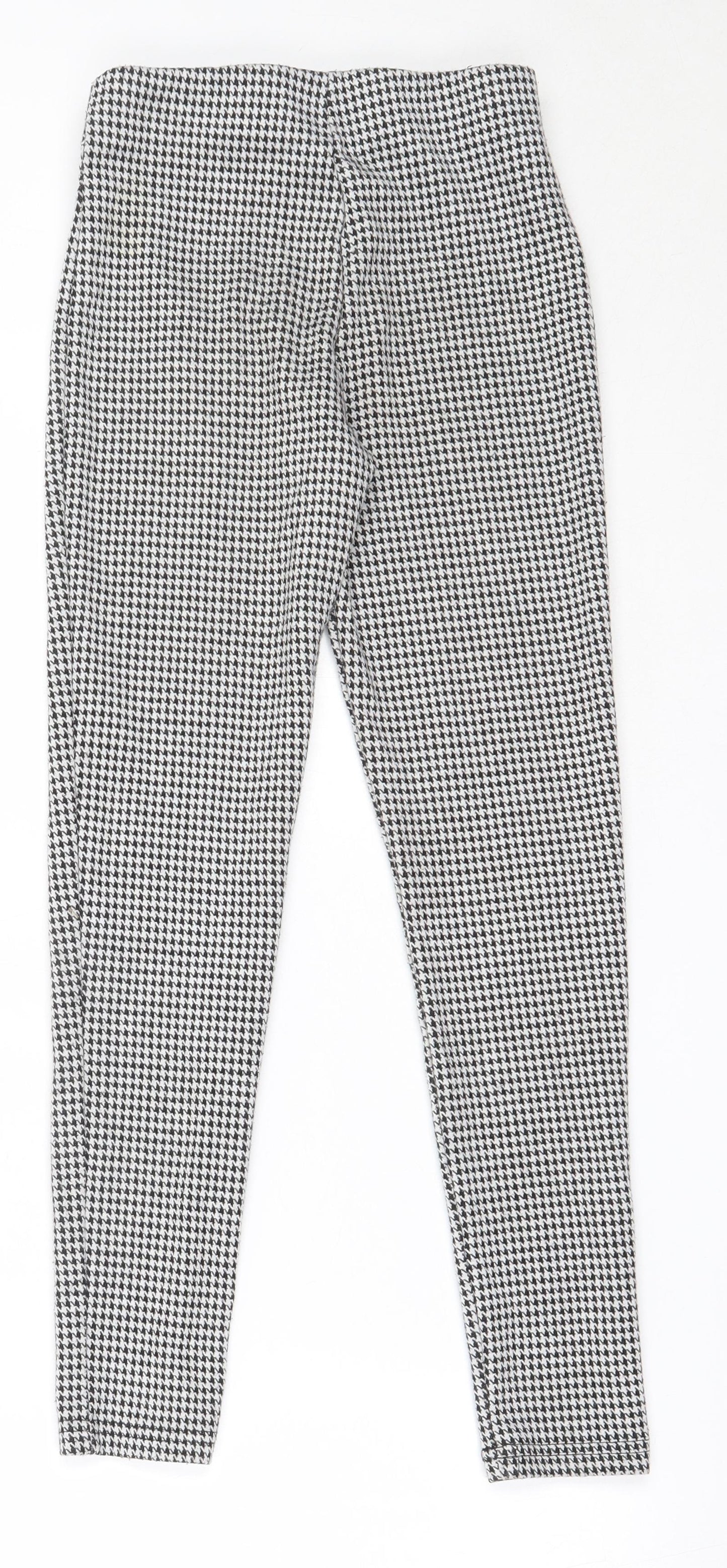 Primark Girls Black  Polyester Capri Trousers Size 9-10 Years  Regular