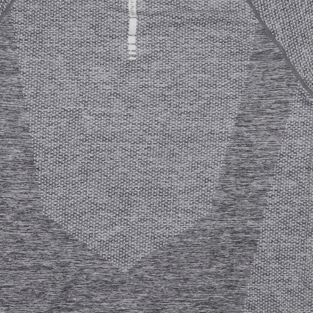 Primark Mens Grey  Polyamide Basic T-Shirt Size L Round Neck