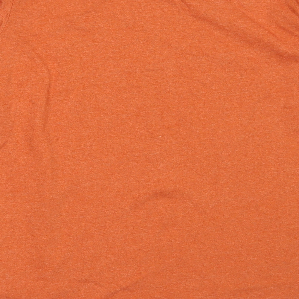 NEXT Boys Orange  Cotton Basic T-Shirt Size 13 Years Round Neck