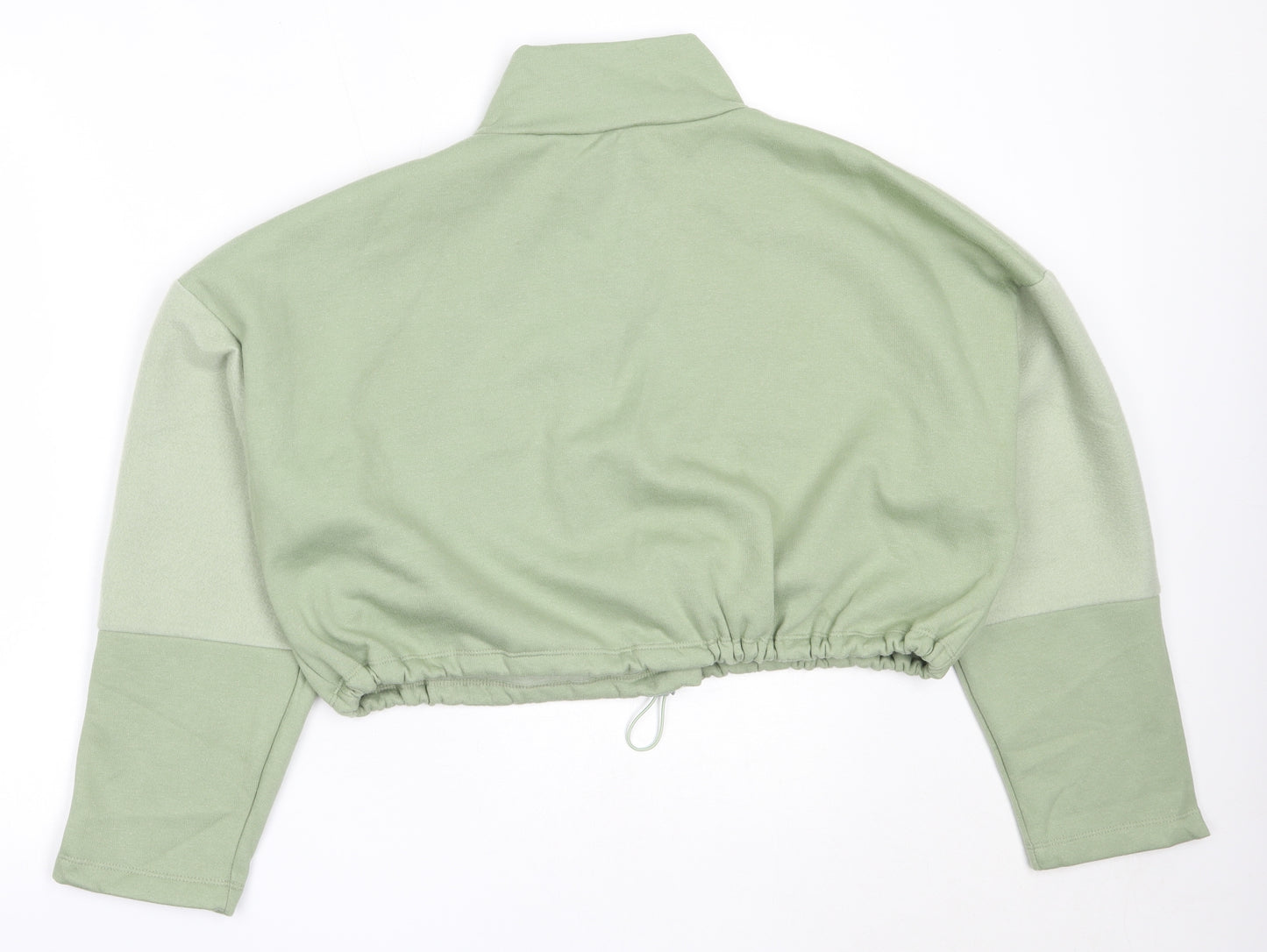 Topshop Womens Green  Polyester Pullover Sweatshirt Size L