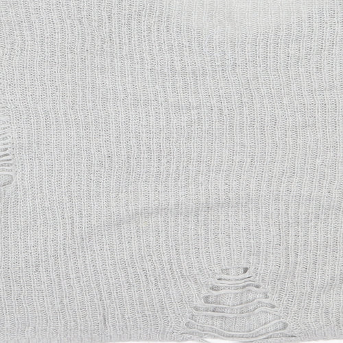 Atmosphere Womens Grey V-Neck  Acrylic Pullover Jumper Size L