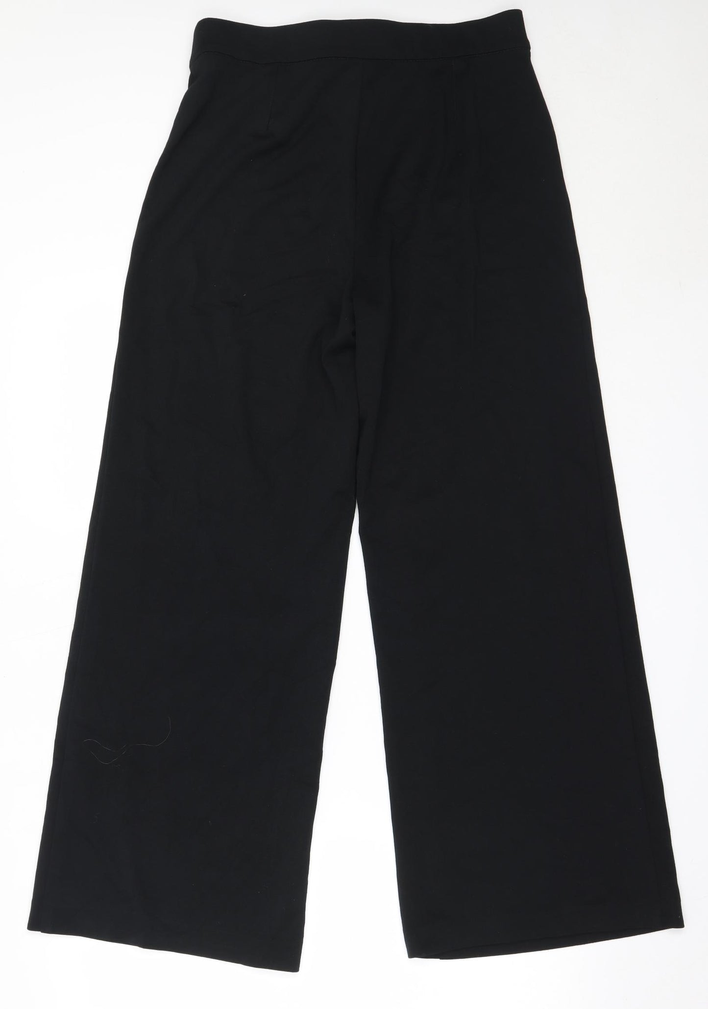 Marks and Spencer Womens Black  Viscose Trousers  Size 12 L29 in Regular