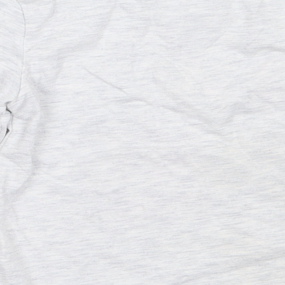 Primark Boys Grey  Cotton Basic T-Shirt Size 2-3 Years Round Neck