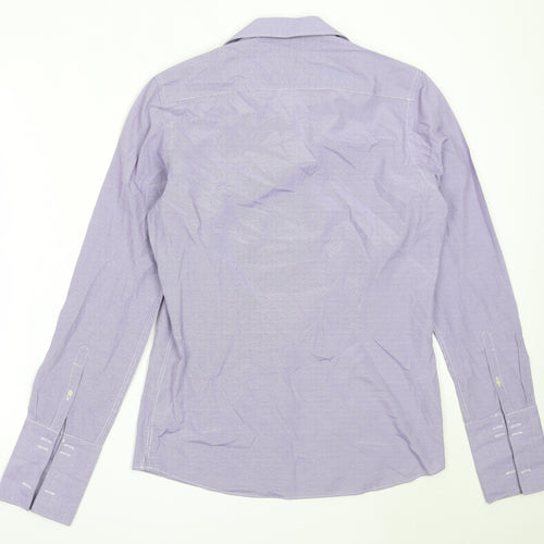 NEXT Mens Blue  Polyester  Button-Up Size 15.5 Collared