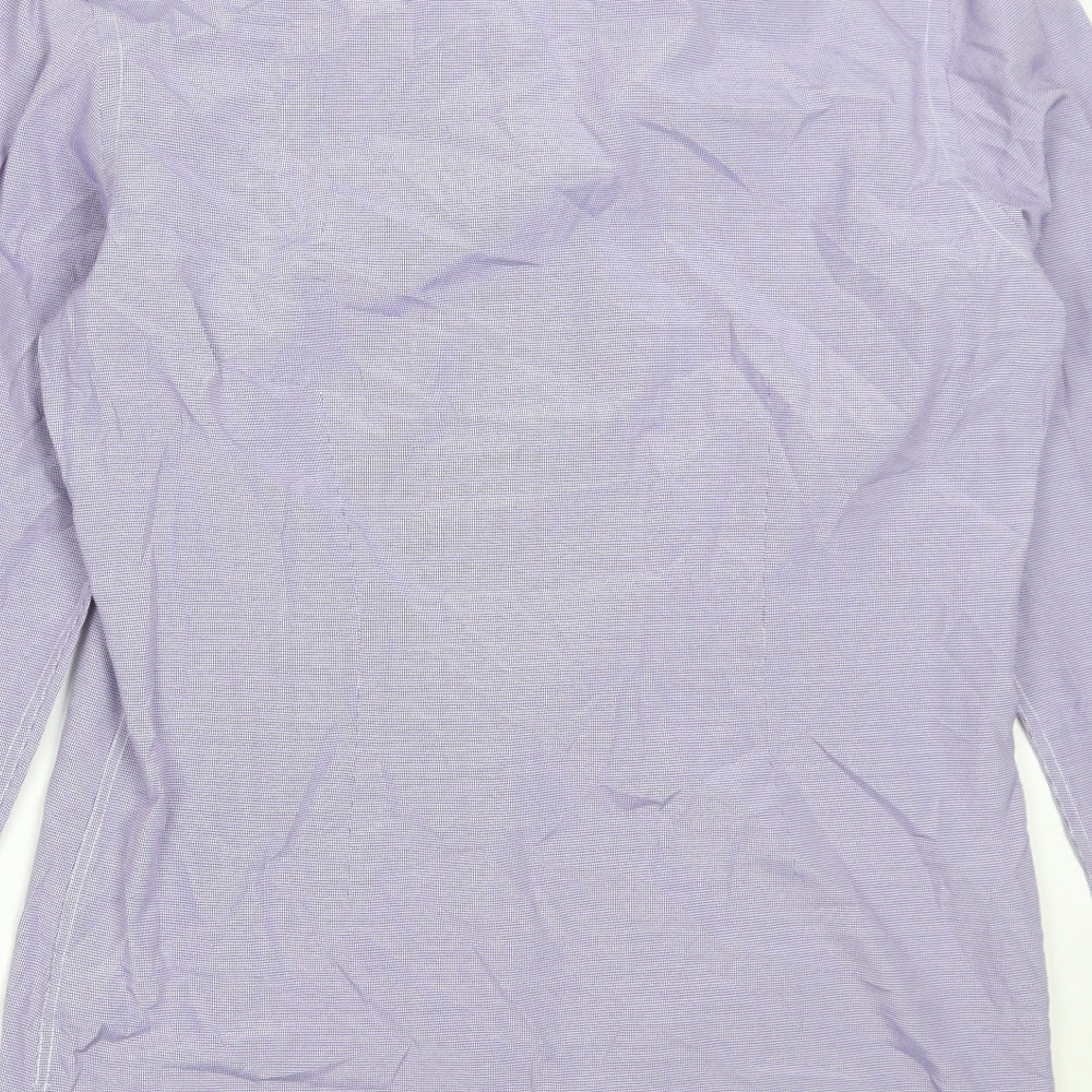NEXT Mens Blue  Polyester  Button-Up Size 15.5 Collared