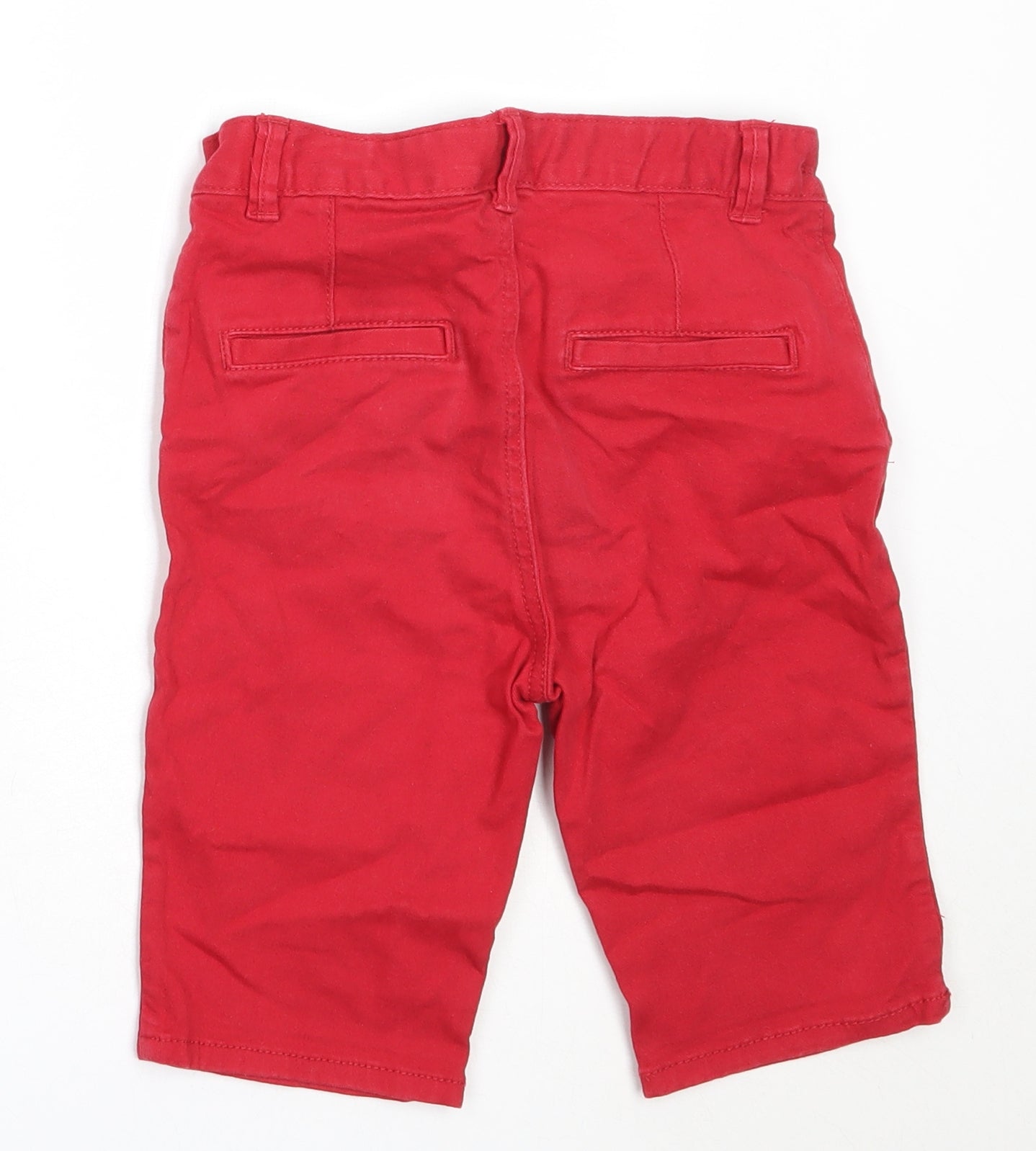 TU Boys Red  Cotton Chino Shorts Size 6 Years  Regular