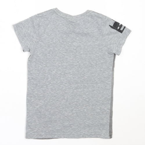 NEXT Boys Grey  Cotton Basic T-Shirt Size 7 Years Round Neck  - Lego Batman