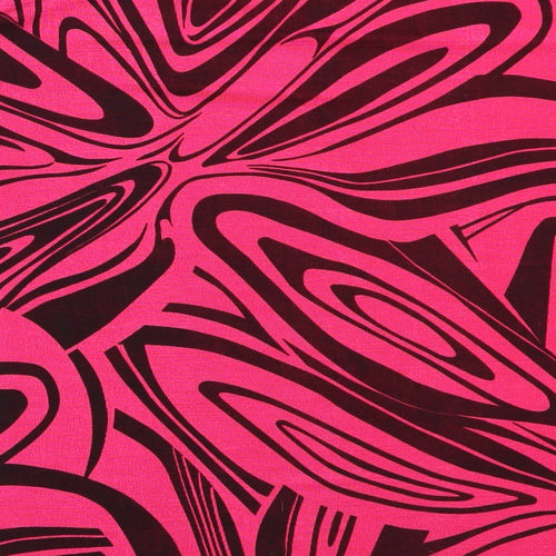 Eye Casuals Womens Pink Geometric Polyester Basic Blouse Size XL Round Neck