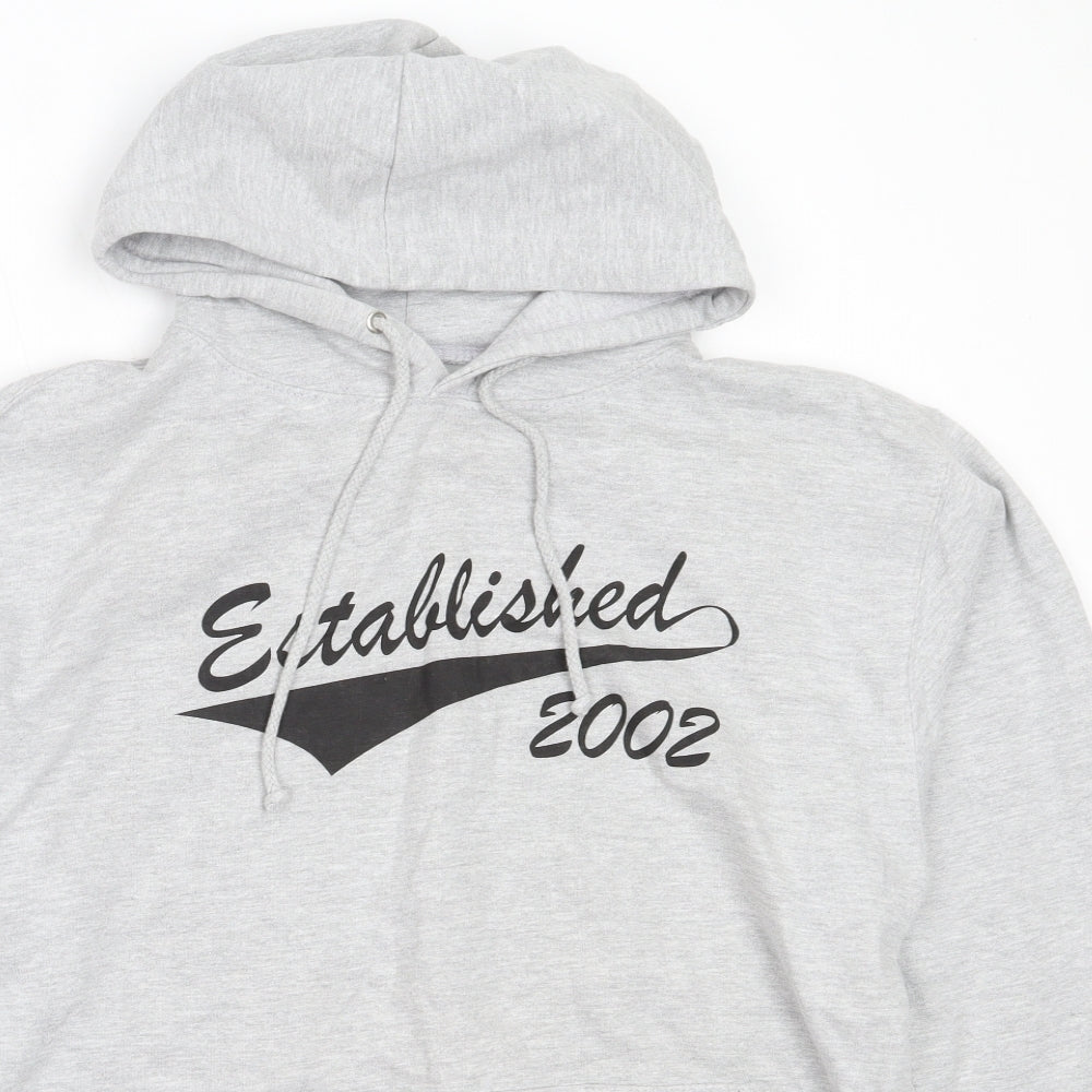 All We Do is Mens Grey  Cotton Pullover Hoodie Size M