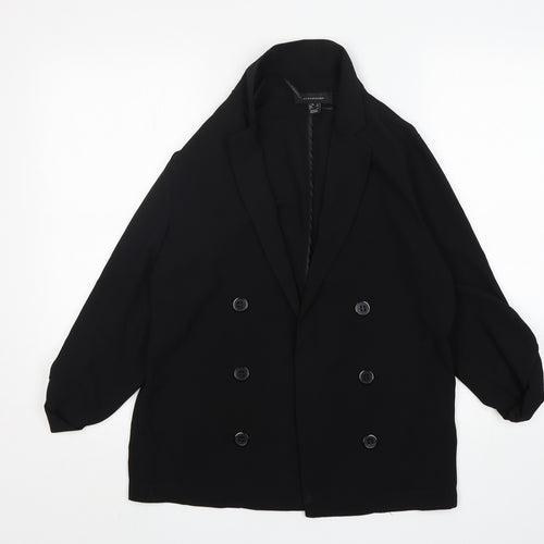Atmosphere Womens Black  Polyester Jacket Blazer Size 8