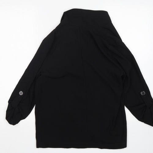 Atmosphere Womens Black  Polyester Jacket Blazer Size 8