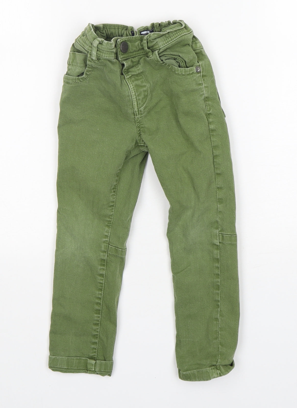 NEXT Boys Green  Cotton Skinny Jeans Size 3-4 Years  Regular