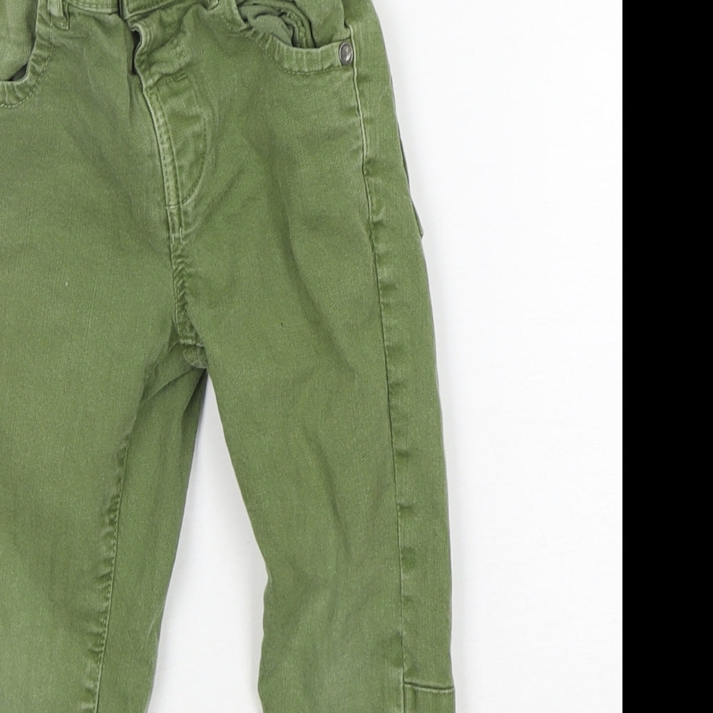 NEXT Boys Green  Cotton Skinny Jeans Size 3-4 Years  Regular