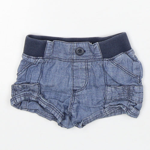Old Navy Boys Blue  Cotton Capri Trousers Size 12-18 Months   - Shorts