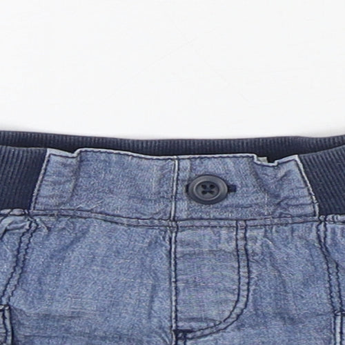 Old Navy Boys Blue  Cotton Capri Trousers Size 12-18 Months   - Shorts