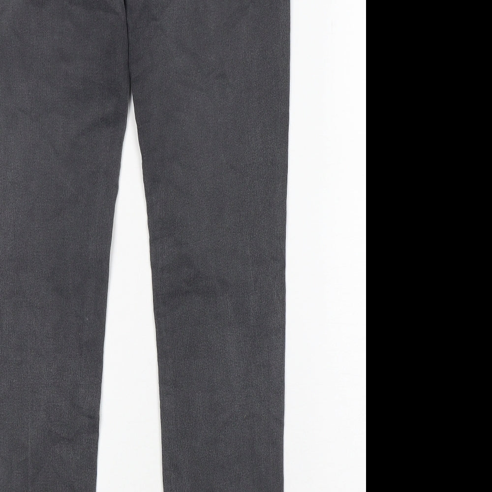 F&F Womens Grey  Cotton Skinny Jeans Size 8 L30 in Regular