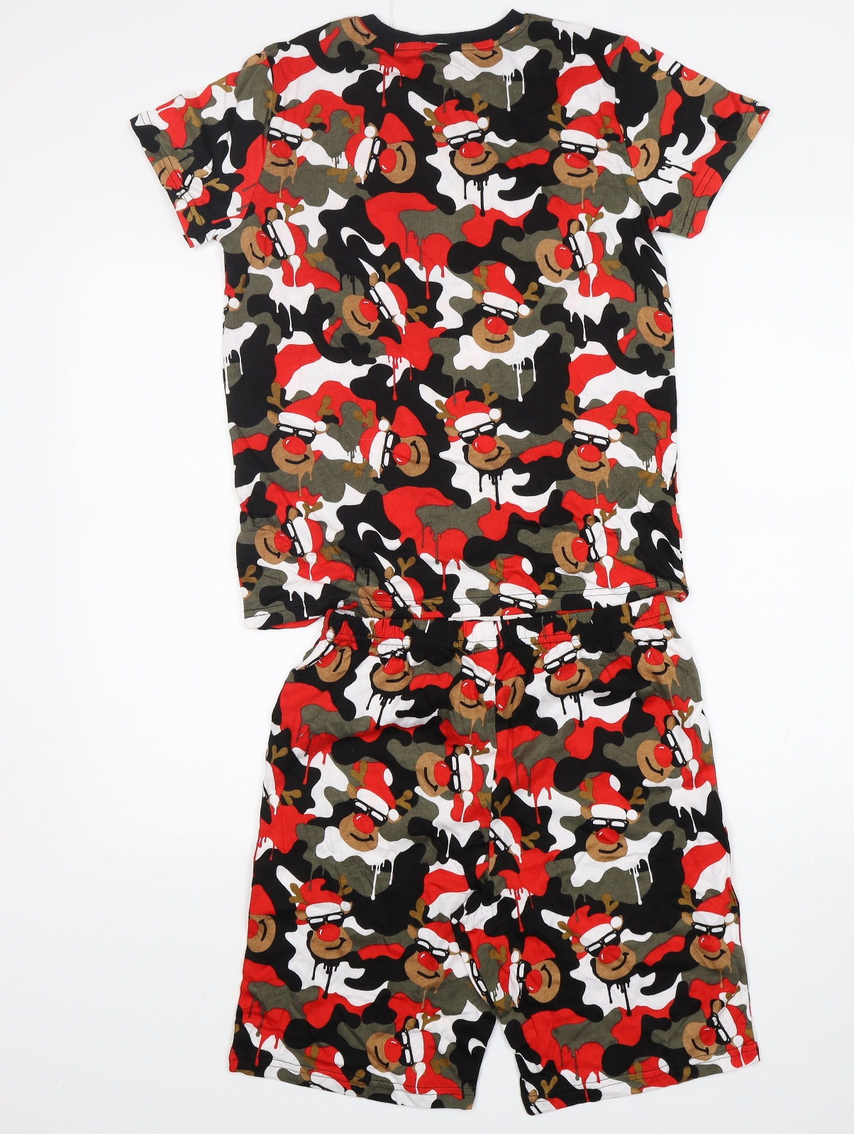 NEXT Boys Multicoloured Camouflage Cotton  Pyjama Set Size 11 Years   - Christmas