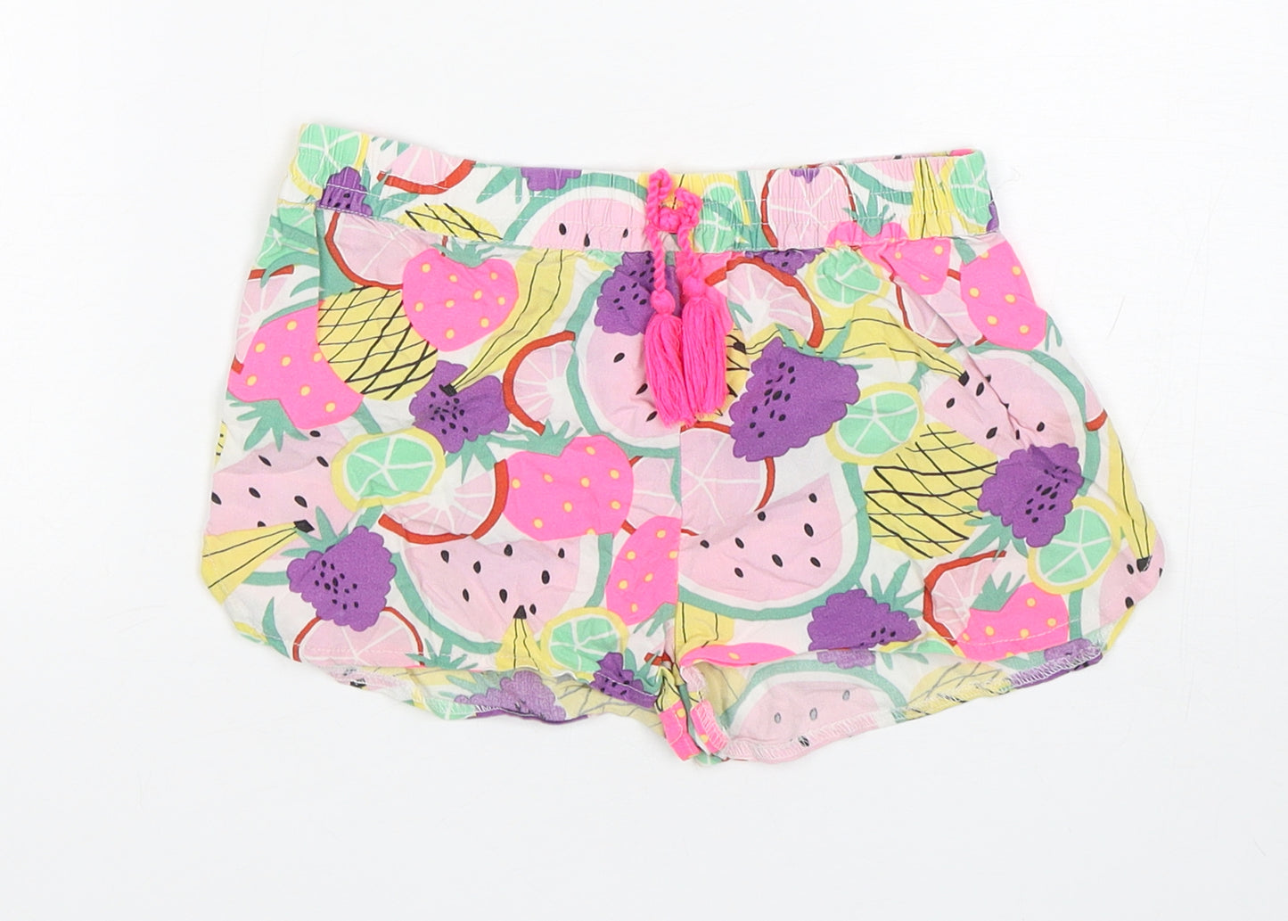 TU Girls Multicoloured Floral Viscose Sweat Shorts Size 8 Years  Regular