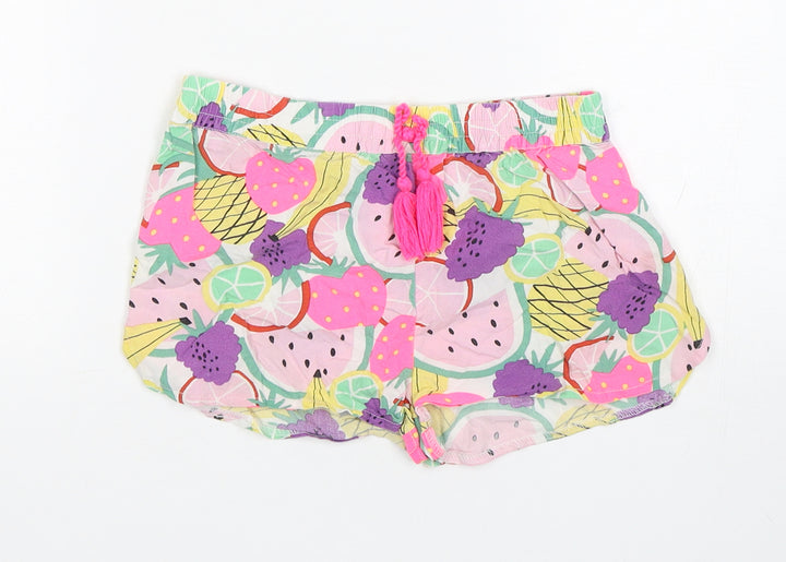 TU Girls Multicoloured Floral Viscose Sweat Shorts Size 8 Years  Regular