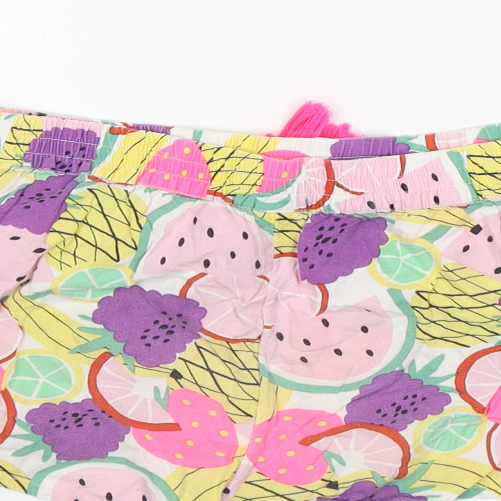 TU Girls Multicoloured Floral Viscose Sweat Shorts Size 8 Years  Regular