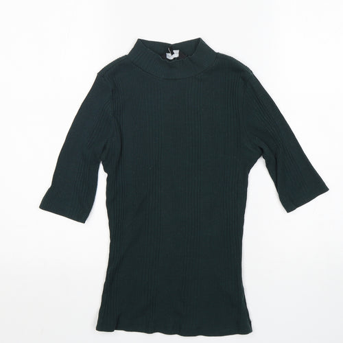 New Look Girls Green  Polyester Basic T-Shirt Size 8 Years Round Neck
