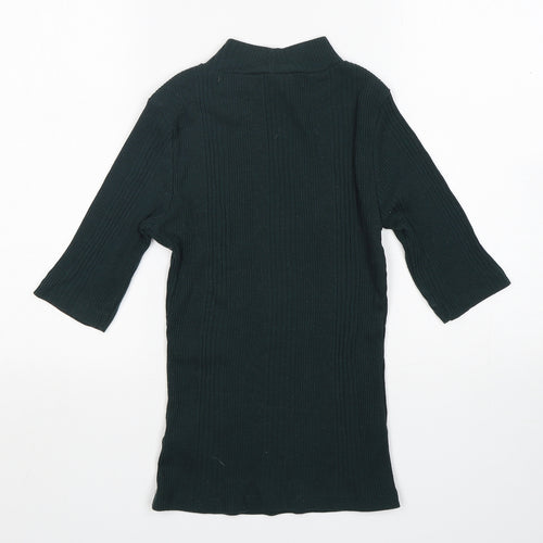 New Look Girls Green  Polyester Basic T-Shirt Size 8 Years Round Neck