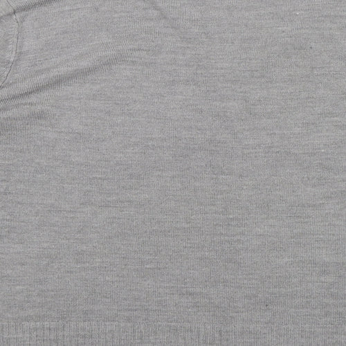 Papaya Womens Grey Round Neck  Acrylic Pullover Jumper Size 20