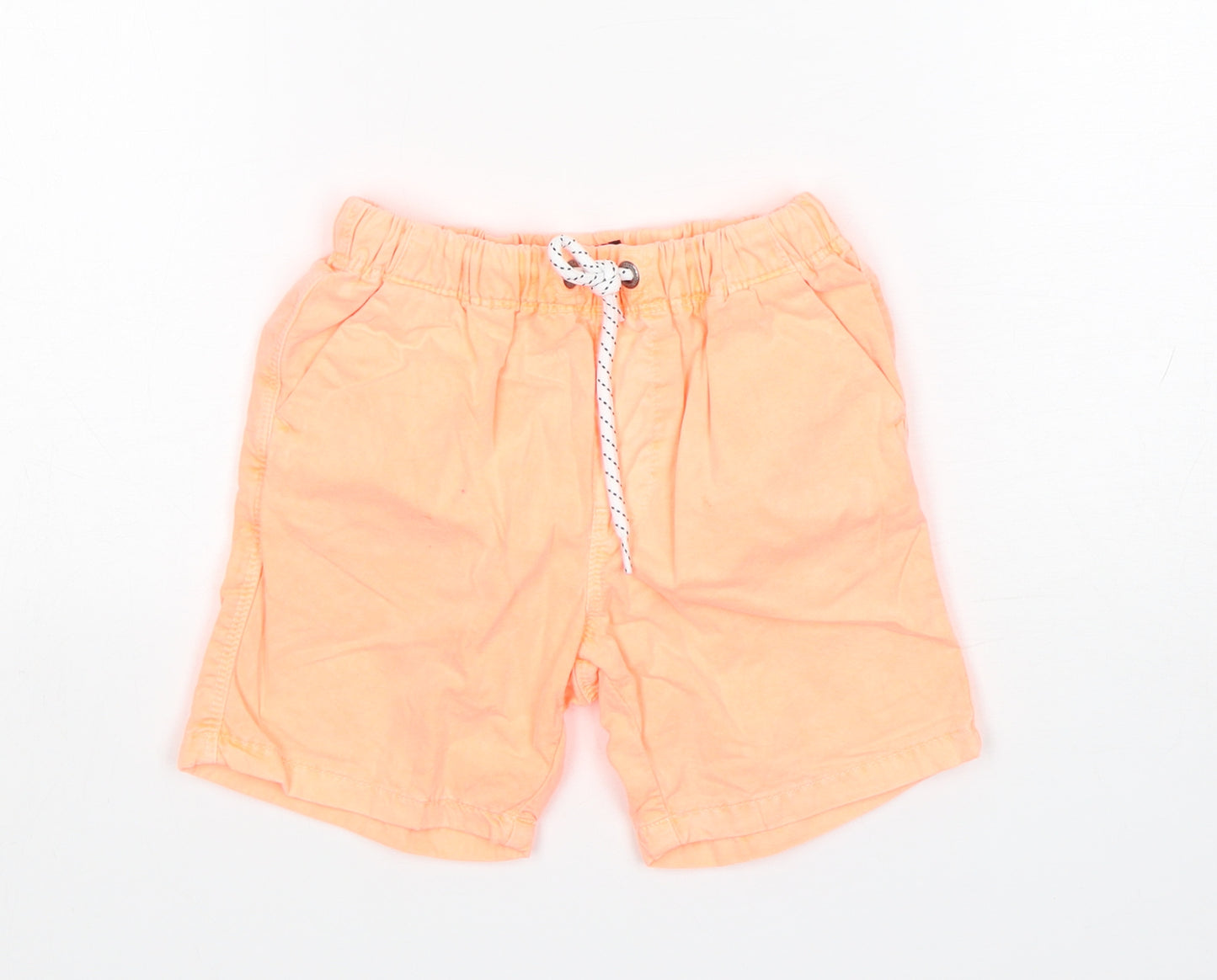 NEXT Boys Orange  Cotton Chino Shorts Size 3-4 Years  Regular