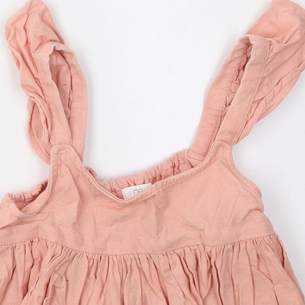 NEXT Girls Pink  Coir A-Line Skirt Size 3-4 Years  Regular Pull On