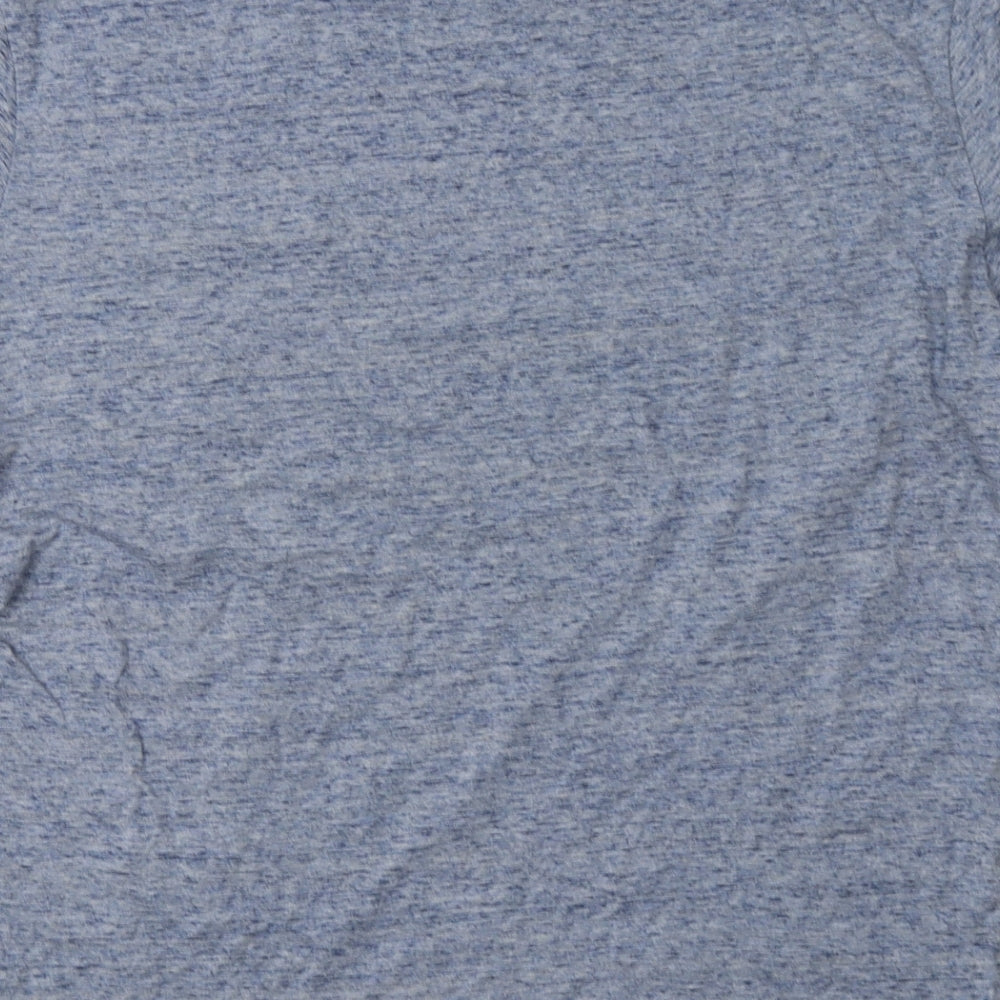 H&M Mens Blue  Cotton  T-Shirt Size M Crew Neck