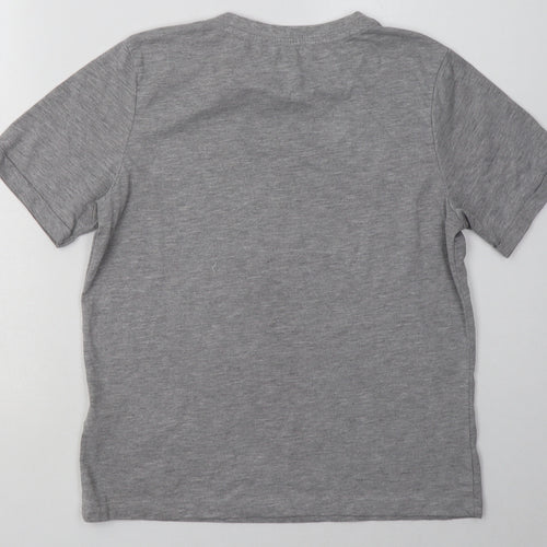 Primark Womens Grey  Cotton Basic T-Shirt Size 10 Crew Neck - promises