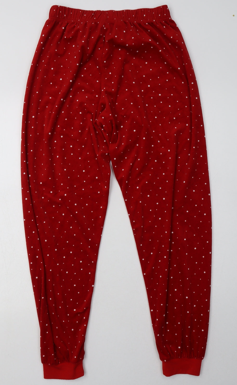 Primark Womens Red Polka Dot Polyester  Pyjama Pants Size S
