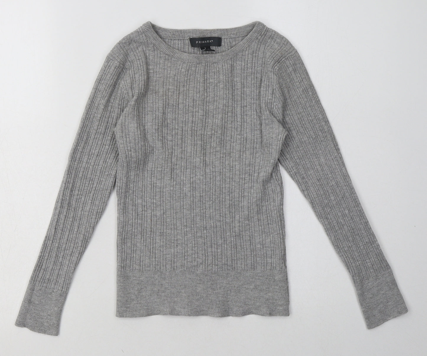 Primark Womens Grey  Polyester Pullover Sweatshirt Size S  Pullover