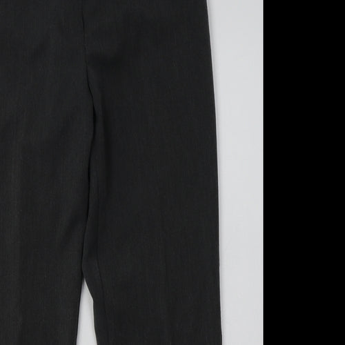 BHS Womens Grey  Polyester Trousers  Size 12 L30 in Regular Hook & Eye