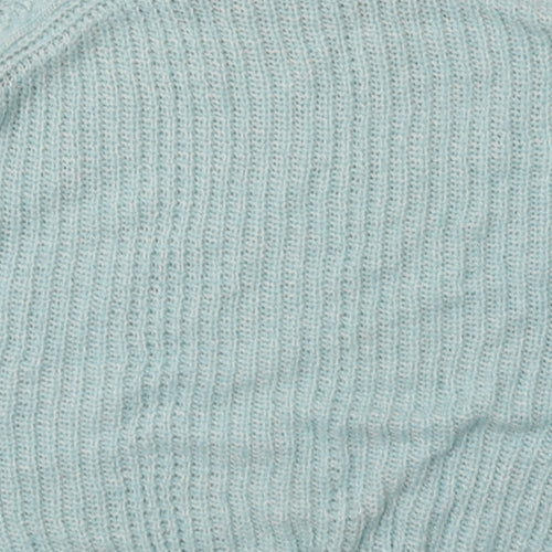 New Look Womens Blue  Acrylic Pullover Sweatshirt Size 12  Pullover