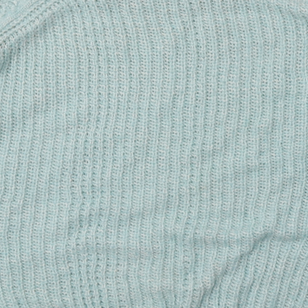 New Look Womens Blue  Acrylic Pullover Sweatshirt Size 12  Pullover