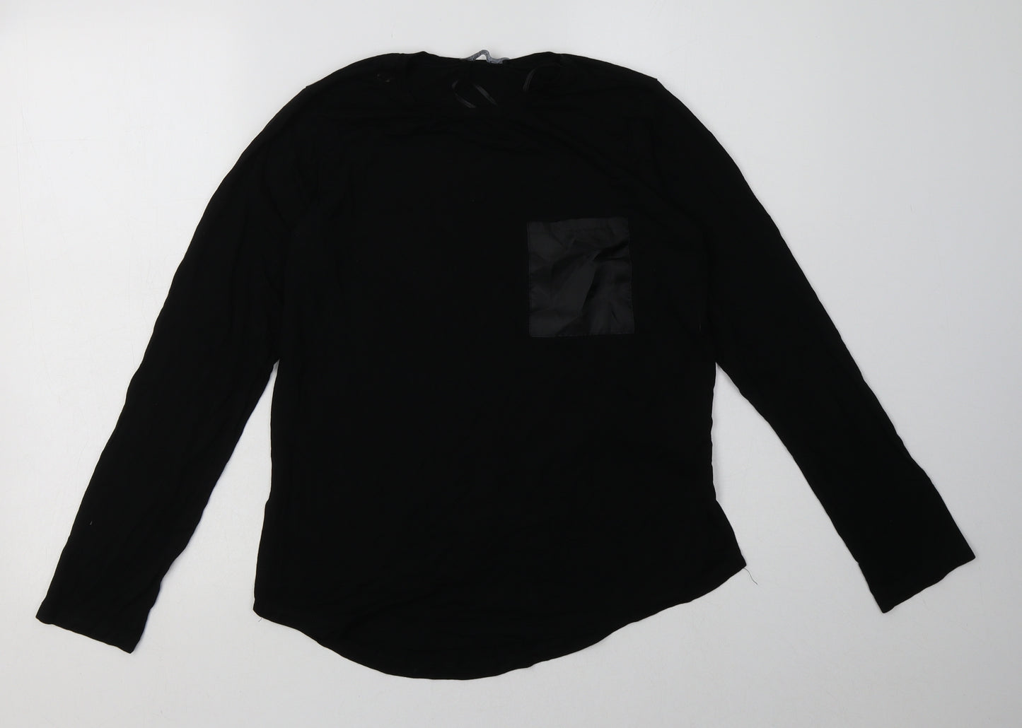 Select Womens Black  Viscose Pullover Sweatshirt Size S  Pullover