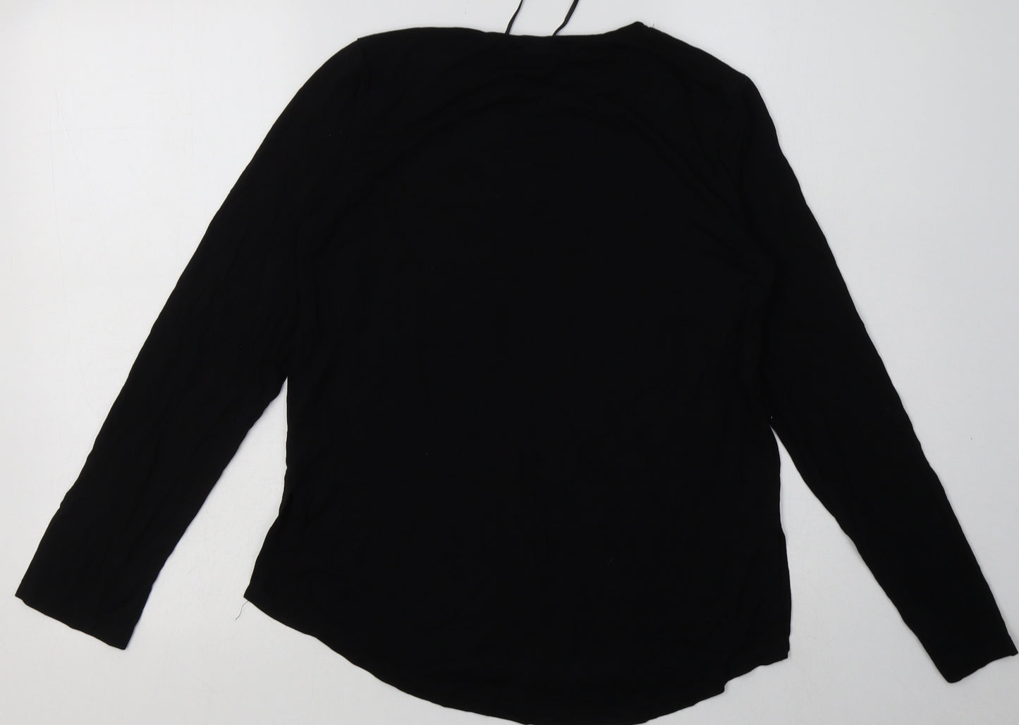 Select Womens Black  Viscose Pullover Sweatshirt Size S  Pullover