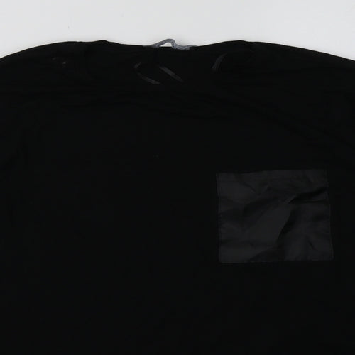 Select Womens Black  Viscose Pullover Sweatshirt Size S  Pullover