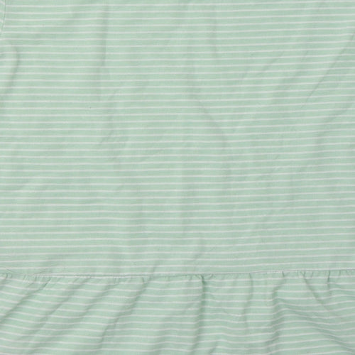 TOM TAILOR Womens Green Striped Polyester Pullover Sweatshirt Size S  Pullover