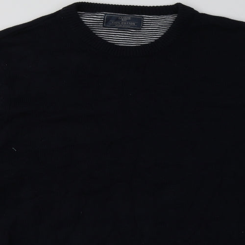 BHS Mens Blue  Cotton Pullover Sweatshirt Size S
