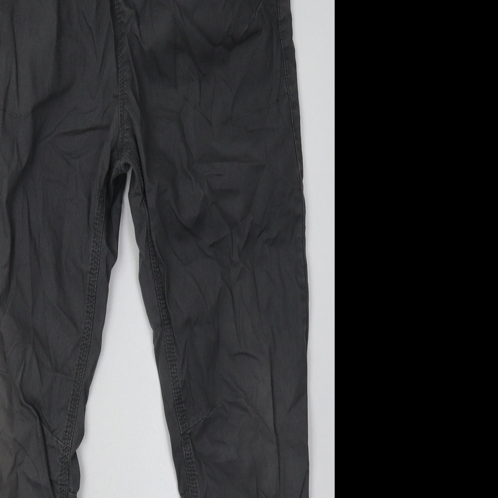 NEXT Boys Grey  Cotton Capri Trousers Size 13 Years  Regular Tie