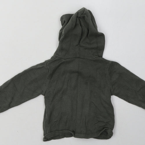 Matalan Boys Green  Cotton Basic Casual Size 3-6 Months Crew Neck Pullover
