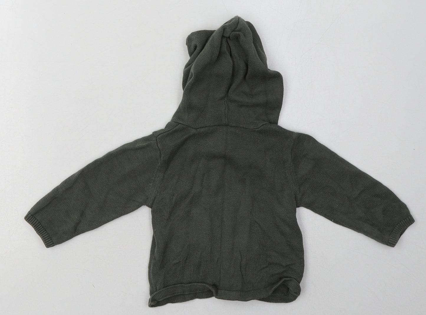 Matalan Boys Green  Cotton Basic Casual Size 3-6 Months Crew Neck Pullover