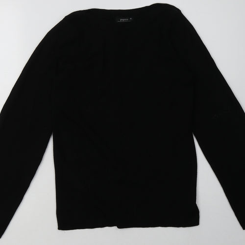 Matalan Womens Black  Viscose Pullover Sweatshirt Size 16  Pullover