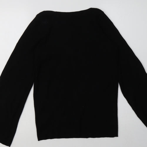 Matalan Womens Black  Viscose Pullover Sweatshirt Size 16  Pullover
