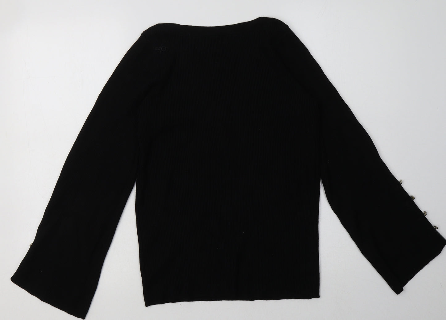Matalan Womens Black  Viscose Pullover Sweatshirt Size 16  Pullover